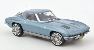 189050 Chevrolet Corvette Sting Ray 1963 Light blue metallic 1:18